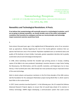 Nanotechnology Perceptions