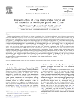 Negligible effects of severe organic matter removal and soil