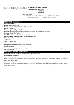 Fractionated Coconut Oil