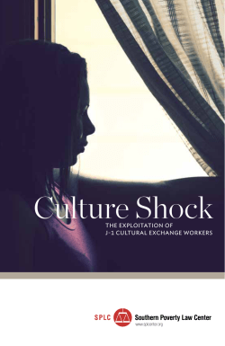 Culture Shock - Southern Poverty Law Center