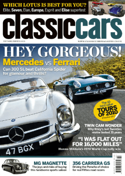 March 2010Classic CarsWitnessing history before it`s too late