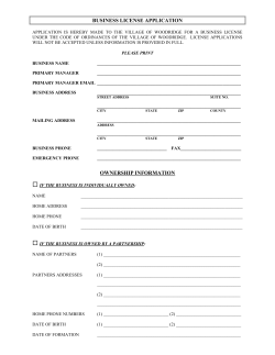business license application