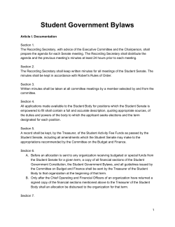 Bylaws - Coe College