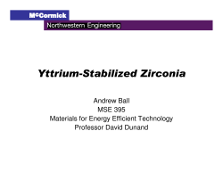 Yttrium-Stabilized Zirconia