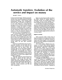 Automatic transfers: Evolution of the service and