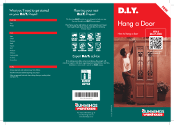 BUNN262 HOW TO hang a door