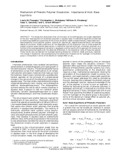 Mechanism of Phenolic Polymer Dissolution