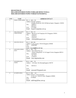 REGISTERED INSPECTORS(ENGINEERING)
