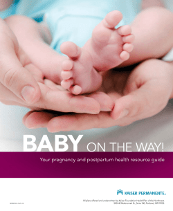 Baby on the way - Kaiser Permanente