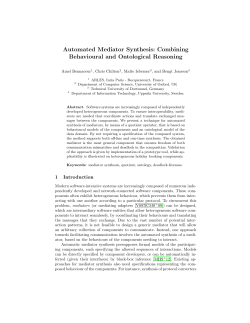 Automated Mediator Synthesis: Combining Behavioural and