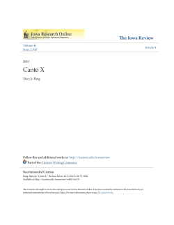 Canto X - Iowa Research Online