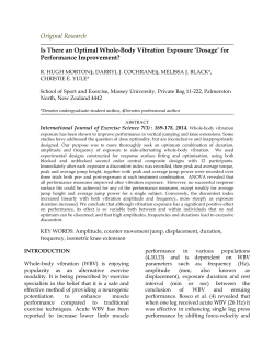 Is there an optimal whole-body vibration exposure `dosage`