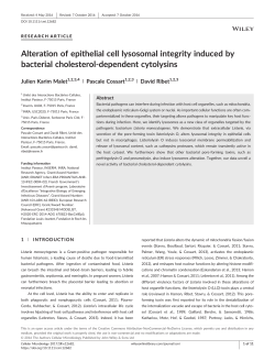 Alteration of epithelial cell lysosomal integrity induced by bacterial