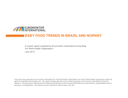 baby food trends in brazil and norway