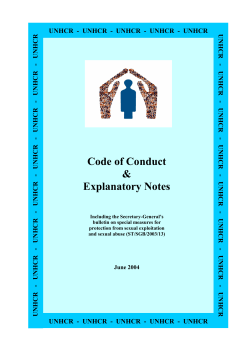 pdf UNHCR, Code of Conduct