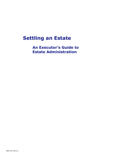 Executor`s Guide - Settling an Estate
