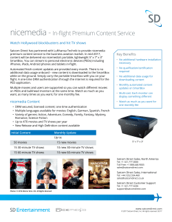 nicemedia - In-flight Premium Content Service