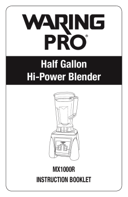 Half Gallon Hi-Power Blender