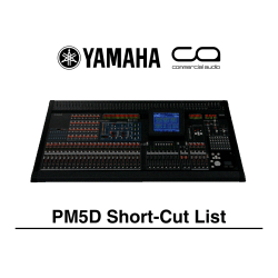 PM5D Short-Cut List
