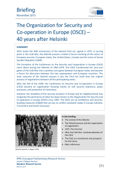 Briefing European Parliamentary Research Service
