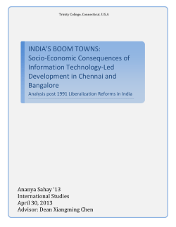 INDIA`S BOOM TOWNS: Socio-Economic