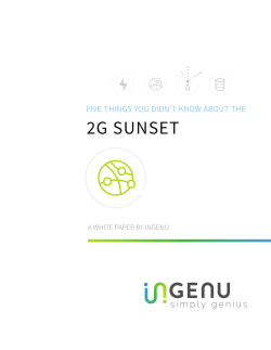 2G SUNSET WHITEPAPER