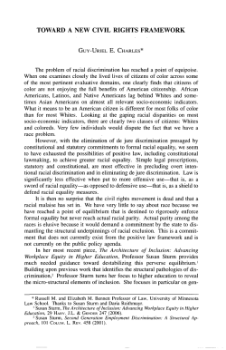 Toward a New Civil Rights Framework