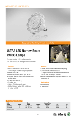 ULTRA LED Narrow Beam PAR38 Lamps