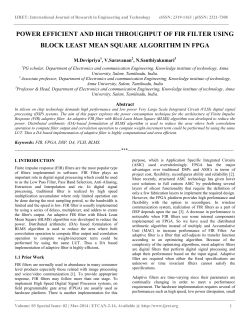 power efficient and high throughput of fir filter using block least