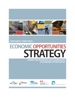Economic Opportunities Strategy - Industry, Tourism and Investment