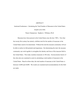 Calculating the Total Number of Museums in the United States
