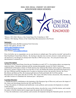 2014-2015 dual credit us history dual credit us history dual credit us