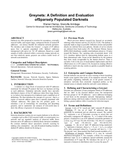 Greynets: A Definition and Evaluation ofSparsely Populated Darknets
