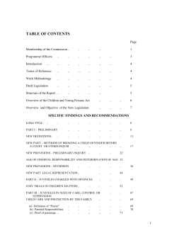 TABLE OF CONTENTS - Centre for Human Rights, University of