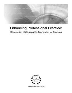 The Framework for Teaching Evaluation Instrument