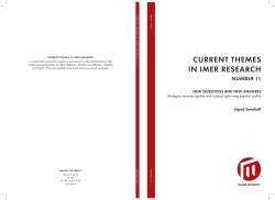 current themes in imer research