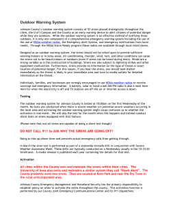 Outdoor Warning System - Joint Emergency Communications Center