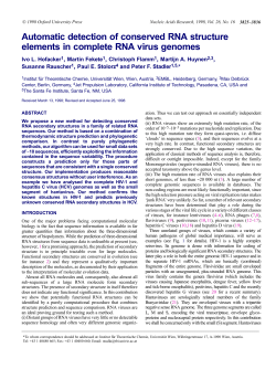Automatic detection of conserved RNA structure