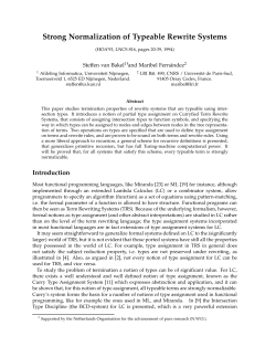 Strong Normalization of Typeable Rewrite Systems