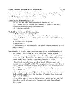 Section 5. Records Storage Facilities