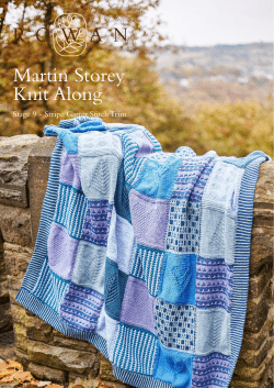 hier het patroon voor week 9