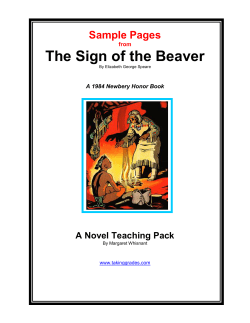THE SIGN OF THE BEAVER