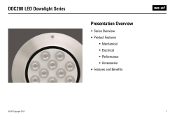 DOC200 LED Downlight Series - WE-EF