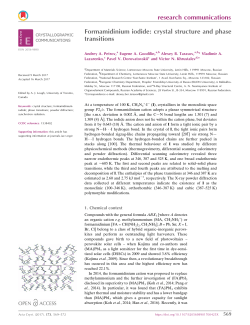 Formamidinium iodide: crystal structure and phase