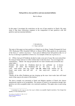Full partitives, bare partitives and non