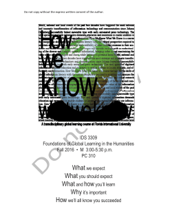 Syllabus - FIU Global Learning