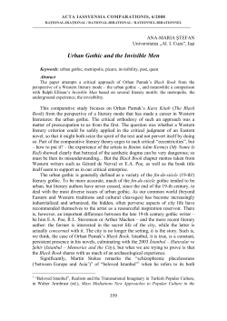 Urban Gothic and the Invisible Men