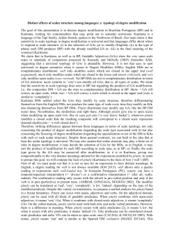 Distinct effects of scalar structure among languages: a typology of