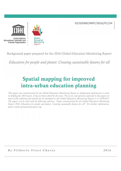 Spatial mapping for improved intra-urban education