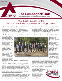 Spring 2014 - Alpena Community College